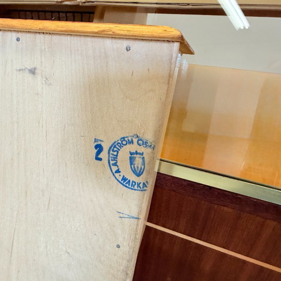 Image 1 of Bancone vintage in teak con 9 cassetti, A. Ahlström