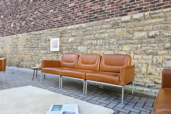 Image 1 of Set di divani Lübke, stile vintage anni '60 e '70, panche, sedie da ufficio, set di divani