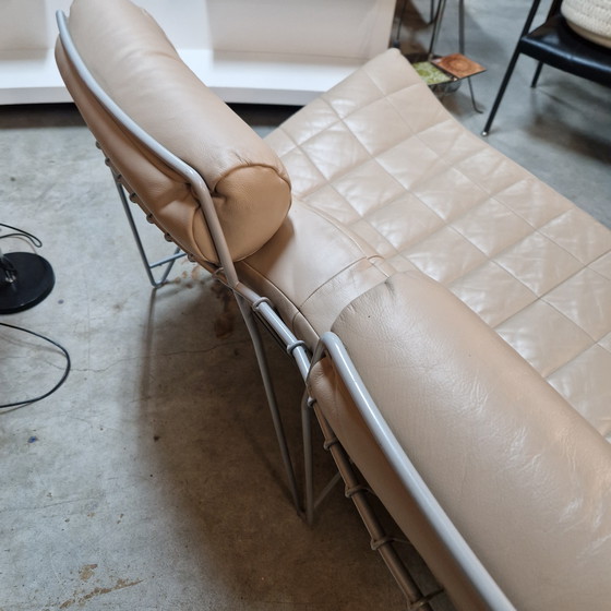 Image 1 of Leolux Volare Zweisitzer Sofa Creme Ledersofa Designersofa