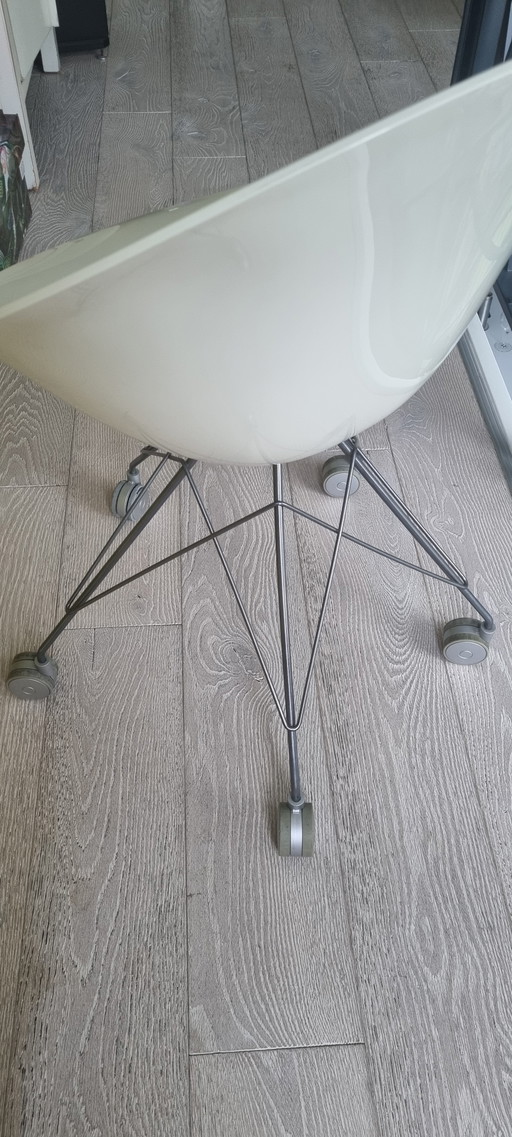 Kartell EroS de 5 patas / Eifel con ruedas, blanco
