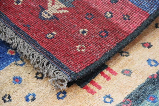 Image 1 of Alfombra oriental persa original Gabbeh Ghashghai, 162 cm x 105 cm, antigua, natural