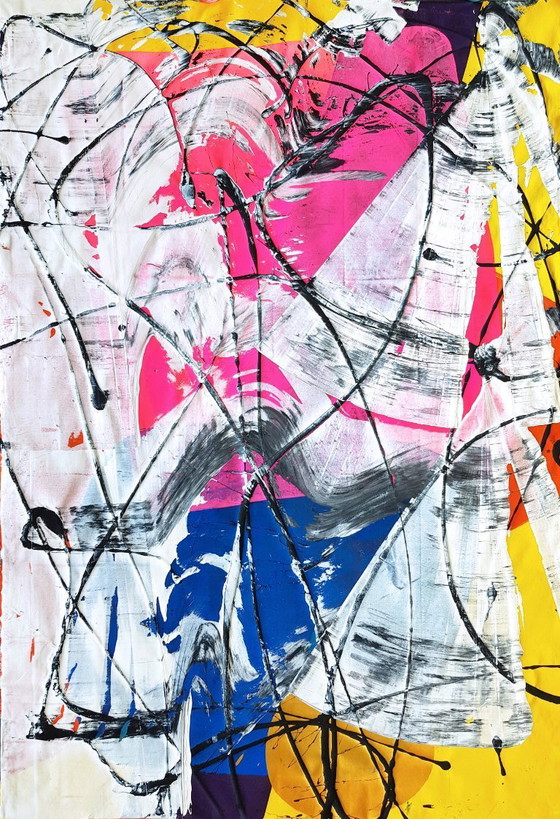 Image 1 of Jürgen Angeler - Pink Heart - 200 x 140 cm