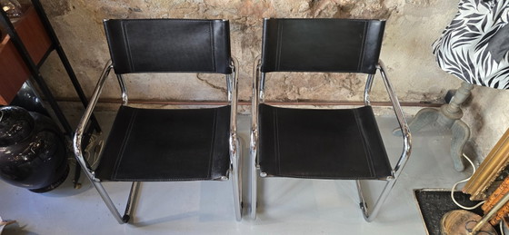 Image 1 of Mart STAM (1899-1986) - Paire de fauteuils Bauhaus S34 - 1970
