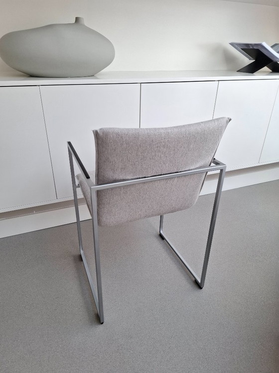 Image 1 of 8 chaises de salle à manger à structure Arco