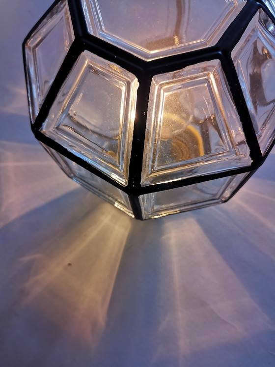 Image 1 of Lámpara de techo estilo Hollywood Regency de los años 70, Glashütte, Limburgo.