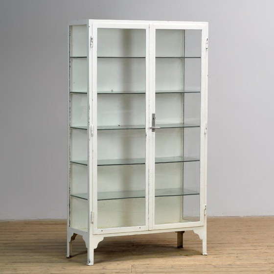 Image 1 of Iron medical cabinet, 1930s