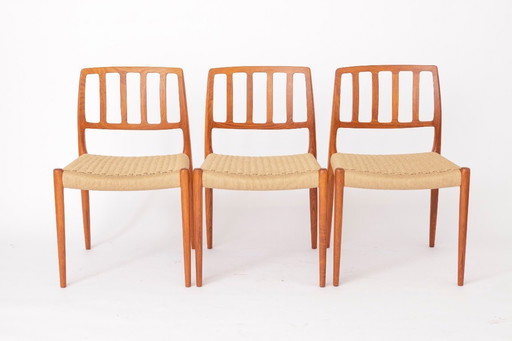 Set of 6 Niels Otto Møller Model 83 Chairs – Danish Teak Dining Chairs, 1974 | Mid-Century Modern Design