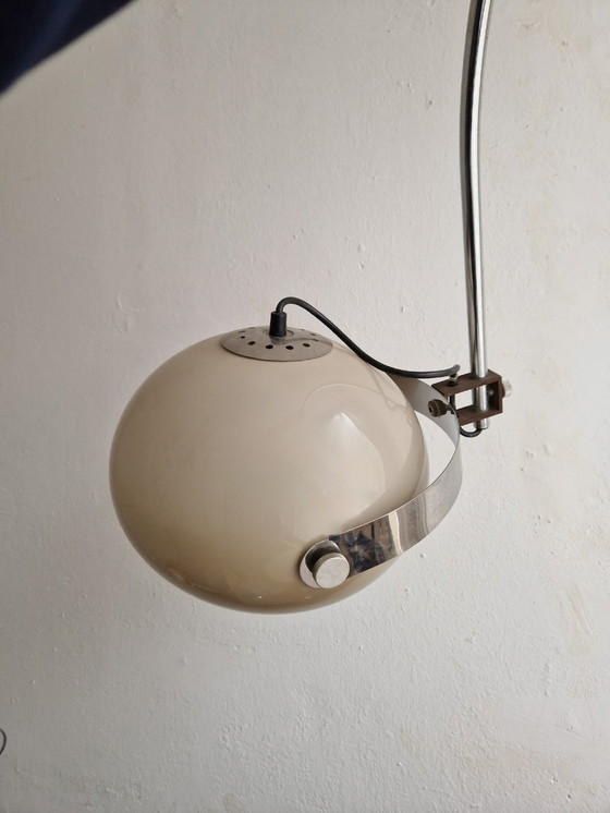 Image 1 of Vintage booglamp chroom mushroom Dijkstra design
