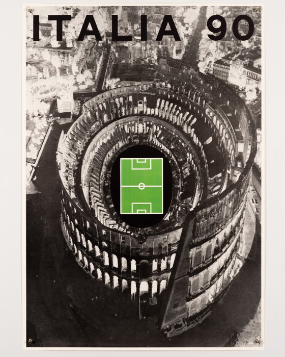 Image 1 of Italia 90 – Original Vintage Poster by Alberto Burri – Contemporary – 100x70 cm