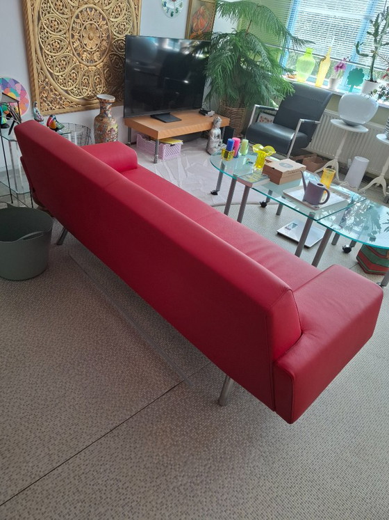 Havek Sky, tre posti in pelle rossa – Divani 3 posti, Leather (photo 4 of 5)