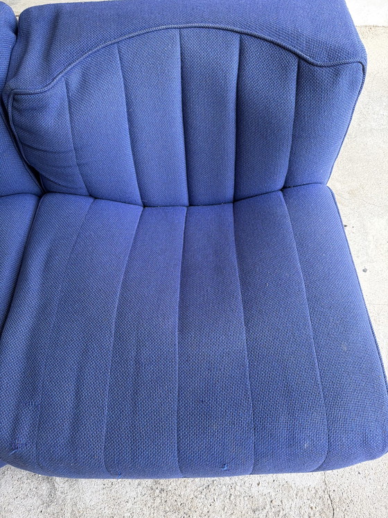 Image 1 of Vintage modulaire bank van Tito Agnoli – Mobilier International (jaren 70) – moet gerestaureerd worden.