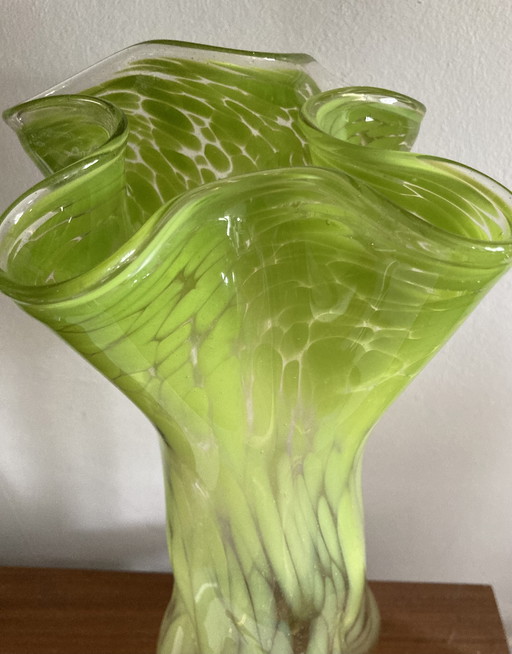 Vase Murano vert