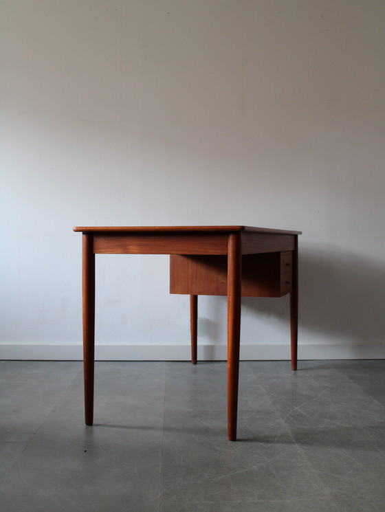 Image 1 of Vintage Danish minimalist teak desk