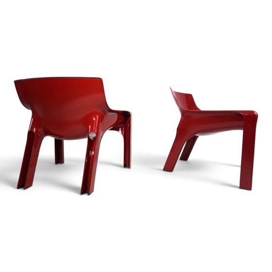 Vico Magistretti Vicario Set of 2 Lounge Chairs for Artemide, 1970 – Armchairs, Plastic (photo 15 of 20)