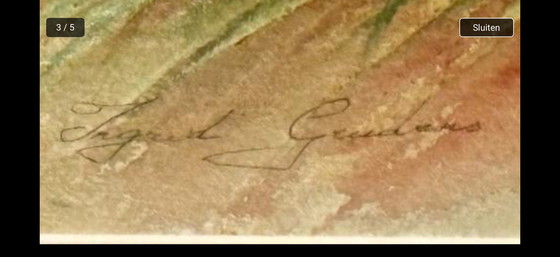 Image 1 of Mooi groot aquarel di Ingrid Geudens