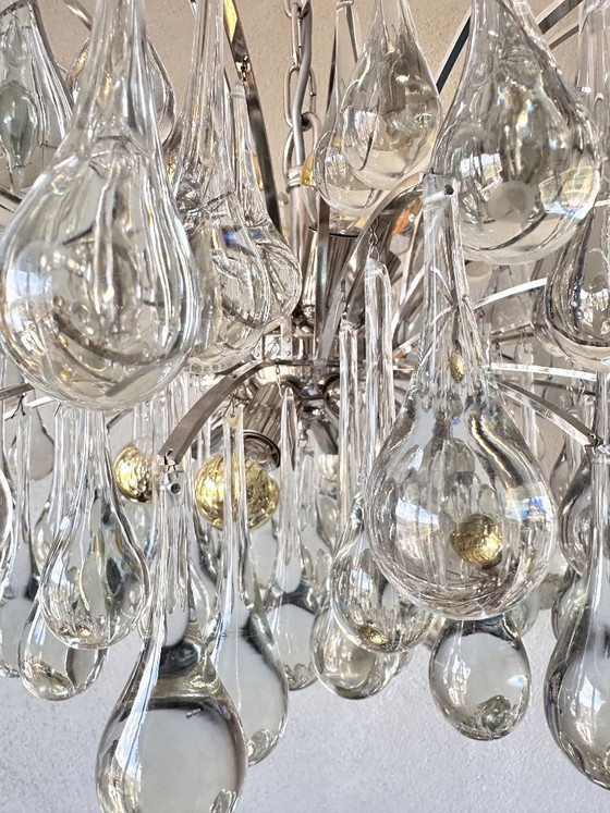 Image 1 of Grande lampadario vintage a goccia di Christoph Palme