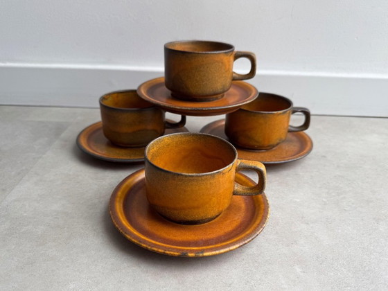 4x Vintage 70s Keramiek Kop & Schotels – Servies, Ceramic (photo 6 of 6)