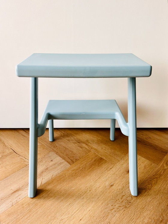 Image 1 of  ultra rare IKEA Masterby MÄSTERBY step stool Chris Martin blue ART VINTAGE