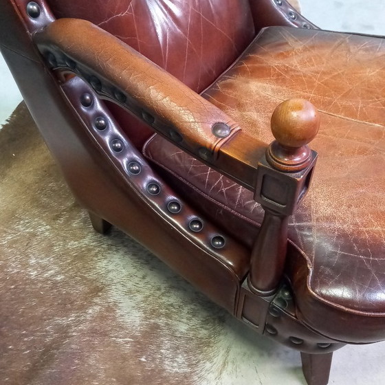 Image 1 of Poltrona da biblioteca particolarmente bella con borchie