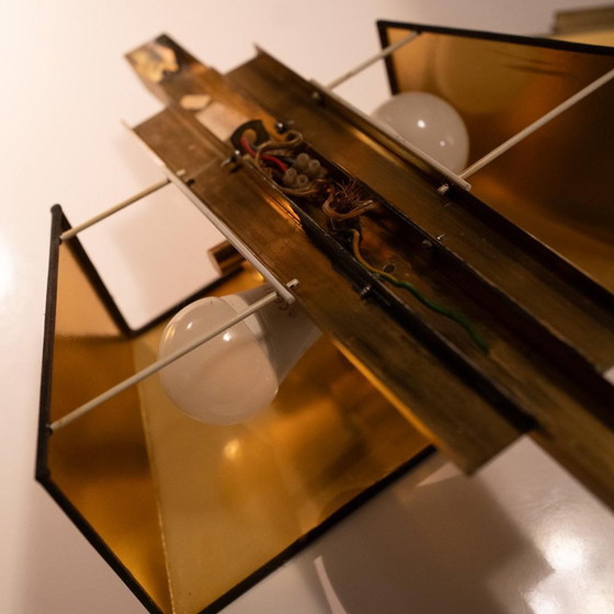 Applique Hollywood Regency in ottone dorato di Maison Charles per Deknudt, anni '70, Set di 2 – Metal (photo 11 of 18)