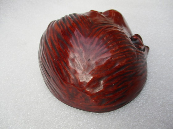 Image 1 of Goebel SchauBach Wall sculpture of girl's face, material Achatit, 1957.(D).