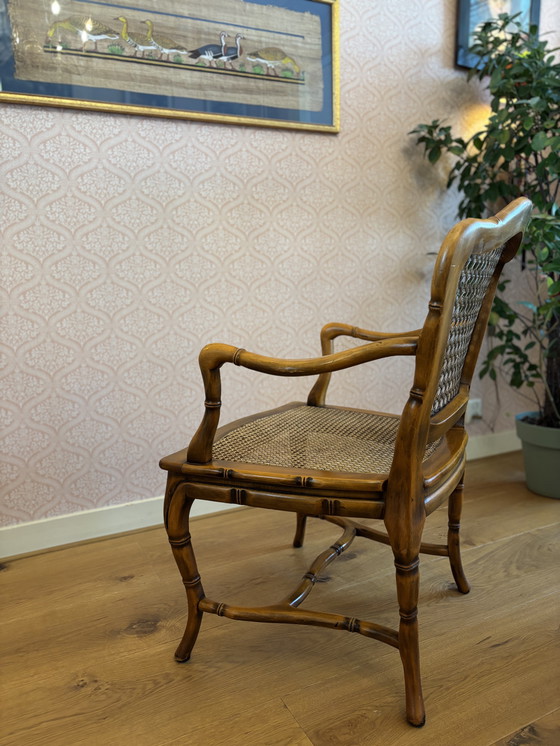 Image 1 of Giorgetti, Chinees Chippendale Faux Bamboo, +/- 1960