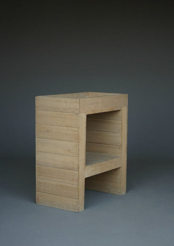 Image 1 of Mesa auxiliar escolar Bossche de dos niveles a la manera de Dom Hans van der Laan, años 60