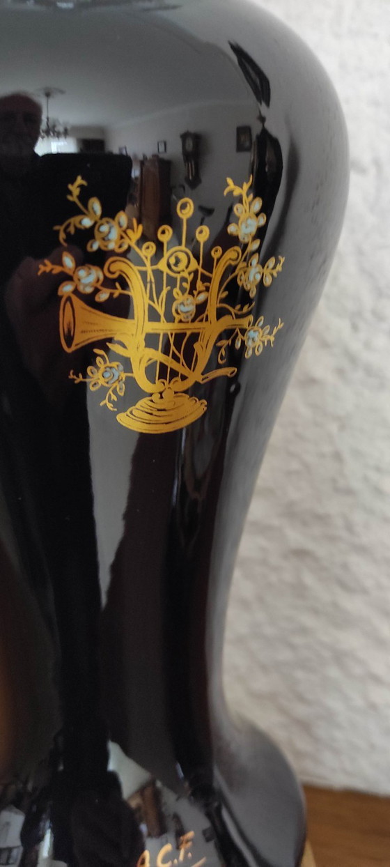 Image 1 of Conjunto Decor de Sèvres: reloj, lámpara y joyero