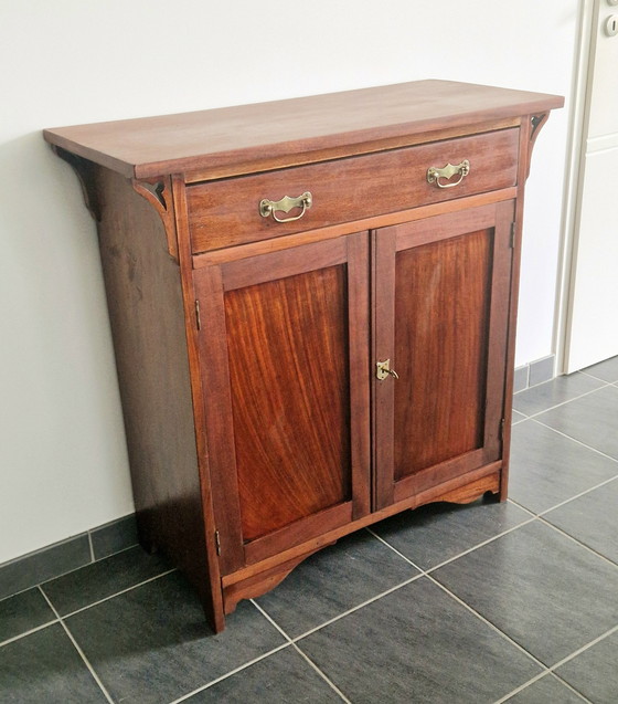Image 1 of Mahoniehouten dressoir, gesigneerd Maple & Co - 19e eeuw