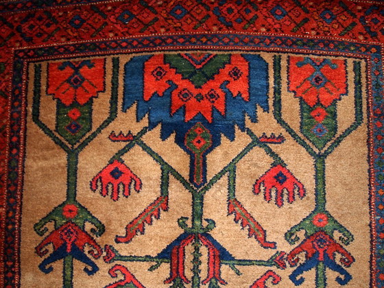 Image 1 of Handmade antique Persian Kurdish rug 4' x 6' (122cm x 183cm) 1900s -1B422