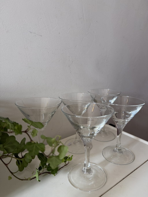 Set mit 5 Luminary Martini-Gläsern – glazen karaffen, Crystal (photo 2 of 5)