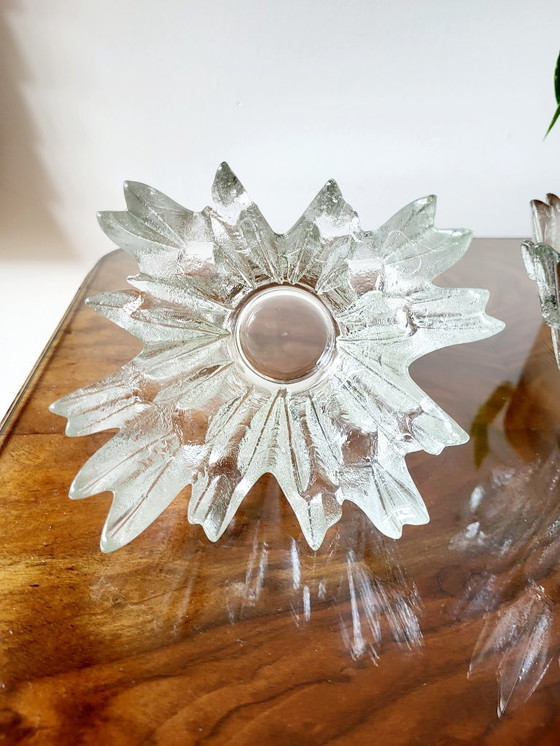 Image 1 of Glasschalen, 3er-Set, Modell Nordlicht oder Revontulet, Tauno Wirkkala, Finnland