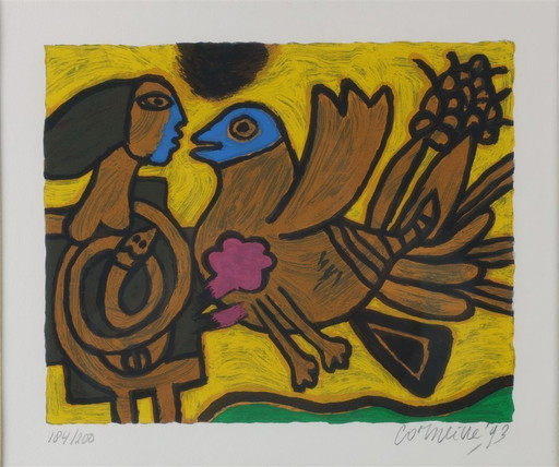 Guillaume Corneille (1922-2010) – La Femme et L'oiseau