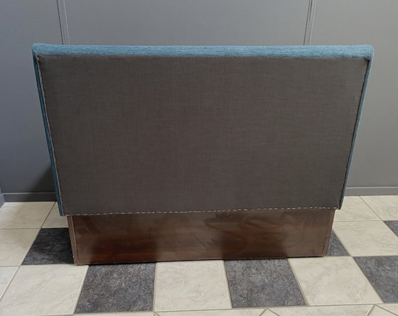 Image 1 of Sedia da pranzo in stile americano in tessuto blu