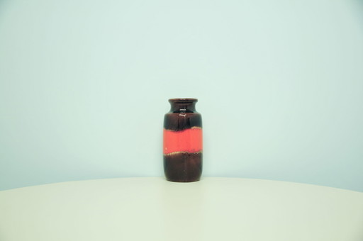 orange & brown West Germany vase Scheurich