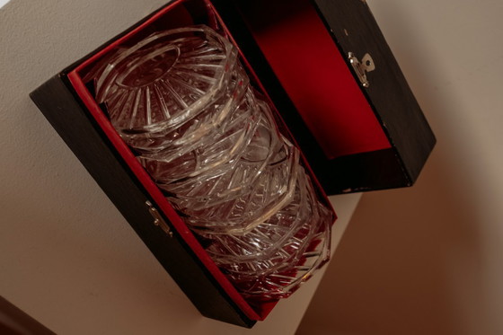 Image 1 of Vintage glass coasters in matching box
