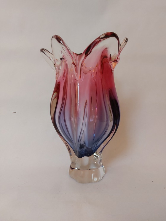 Image 1 of Jarrón de cristal Bohemia