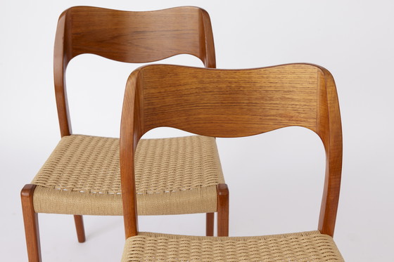 Image 1 of Set of 4 Teak Dining Chairs by Niels Otto Møller – Model 71, Danish Mid-Century Design