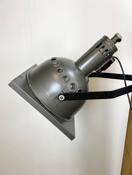 Image 1 of Vintage Grey Theatre Wall or Ceiling Spotlight, 1960s