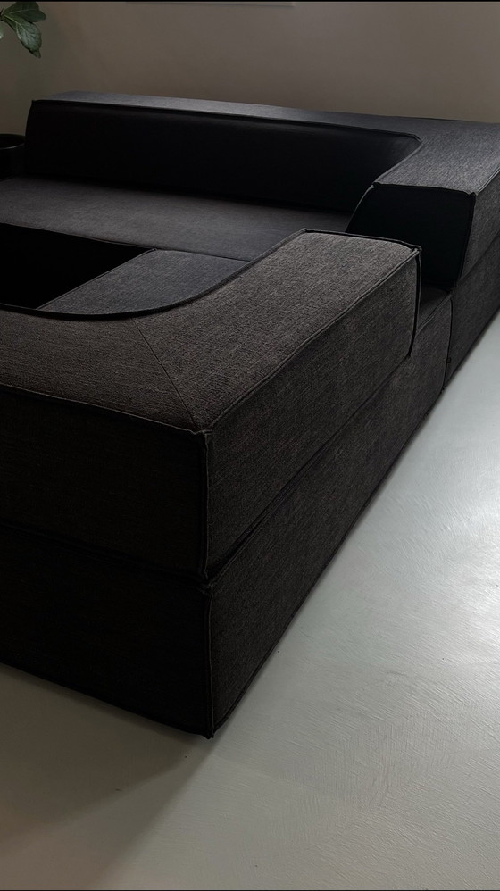 Image 1 of Ensemble de canapés design COR trio en laine grise - modulable