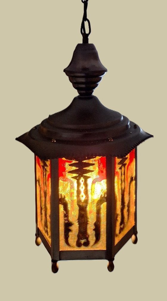 Image 1 of Lampada da sala/ Lampada da sala, originale della Scuola di Amsterdam.