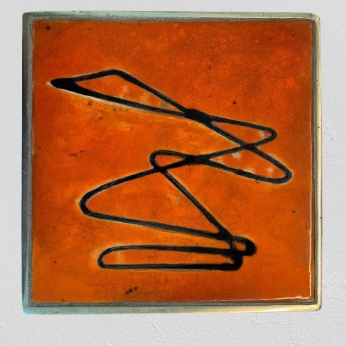 Image 1 of Poignée de porte en céramique faite à la main