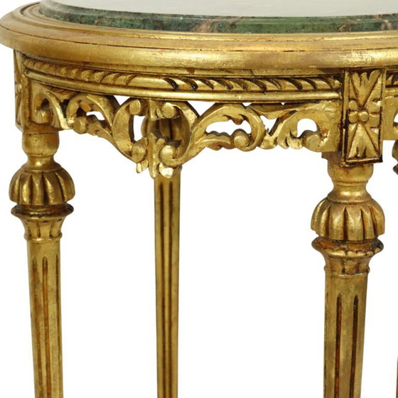 Image 1 of Französische antike Beistelltische Marmor Empire Stil