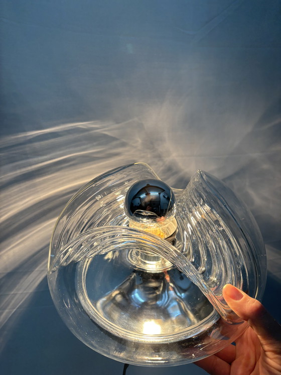 Image 1 of Lampe de plafond ou applique murale vintage Peill & Putzler Futura Wave, 1970