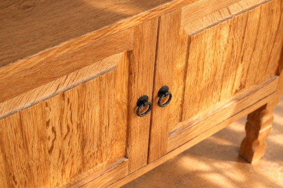 vintage sideboard | brutalist kastje | jaren 60 | Deens – Dressoirs, Metaal (photo 5 of 7)