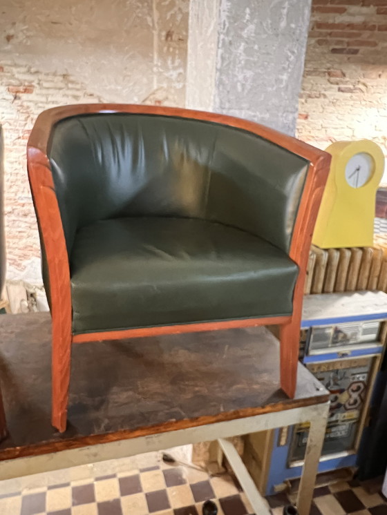 Image 1 of 2 fauteuils en cuir