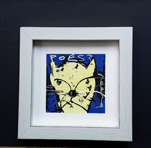Herman Brood---Cat ---Framed