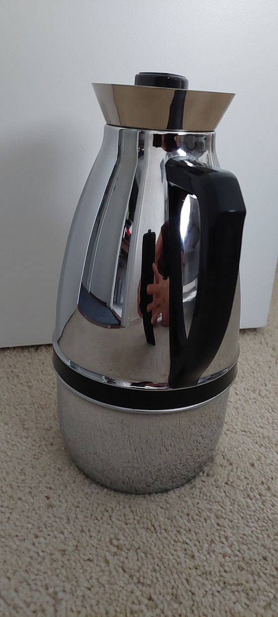 Image 1 of Vintage chrome thermos flask of the brand "Van Nelle"