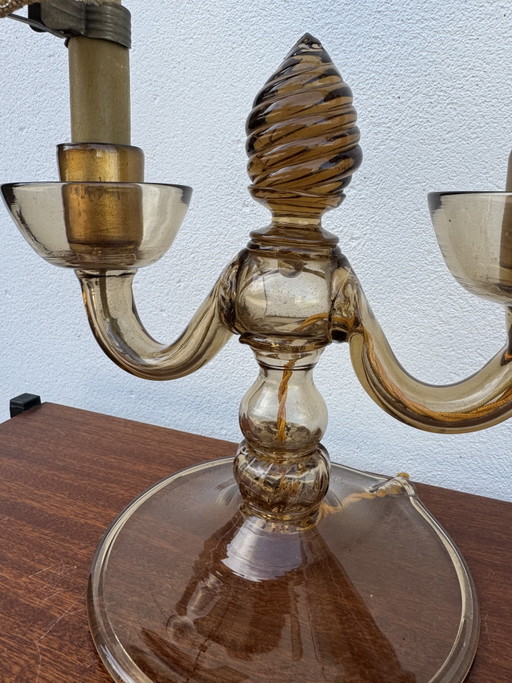 Antico candelabro in vetro di Murano Vittorio Zecchin