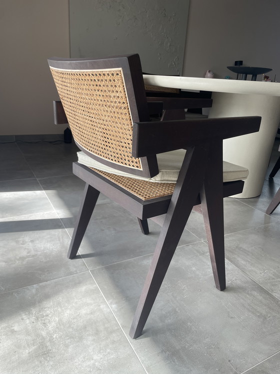 Image 1 of 6 Pierre Jeanneret Inspired Dining Chairs